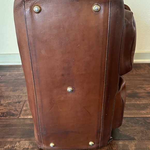 Ghurka Express No. 2 Leather Duffel Bag Marley Hodgson Chestnut Brown Vintage US - Picture 7 of 11